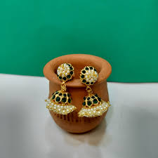 Premium Beli muda earring south india traditional one gram gold plated