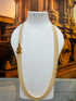 Premium 3 Line 4mm Pearl Maala with Single Laxmi Mopu
