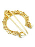 22k 1gm Gold Plated Emerald Stone Colour Studded Amboda / Hair Bow Pin HSN04-464-641N