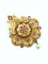 22k 1gm Gold Plated Ruby Colour Studded Amboda / Hair Pin/Rakhdi/Amboda/Pin 12262N