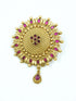 22k 1gm Gold Plated Ruby Colour Studded Amboda / Hair Pin/Rakhdi/Amboda/Pin 12265N