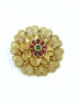22k 1gm Gold Plated Ruby Colour Studded Amboda / Hair Pin/Rakhdi/Amboda/Pin 12267N