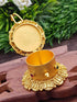 22k Gold Plated Laxmi Kum Kum Box best for gifting 9861N