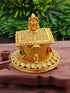 22k Gold Plated Laxmi Kum Kum Box best for gifting 9864N