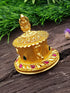 22k Gold Plated Laxmi Kum Kum Box best for gifting 9871N