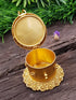 22k Gold Plated Peacock Premium Kum Kum Box best for gifting 9867N