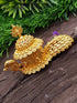 22k Gold Plated Peacock Shaoe Kum Kum Box best for gifting 9853N