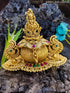 22k Gold Plated fully engraved Lakshmi Kumkum box 10492N