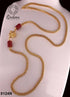 23.5 kt gold plated Guaranteed Coral Chain/ 30 INCHES 8124N-Beads Chains-Griiham-Griiham