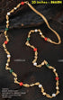 23.5 kt gold plated Guaranteed beads chain 30 INCHES 8668N-Beads Chains-Griiham-Griiham