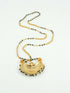 23.5ct Micro Gold Plated Pendant with Chain 9007N