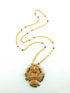 23.5ct Micro Gold Plated Pendant with Chain 9118N