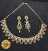 23.5kt Guaranteed Gold finish Evergreen Trending designs Short AD necklace set 9077n-Necklace Set-Kanakam-Griiham