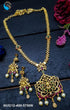 23.5kt Guaranteed Gold finish Evergreen Trending designs Short AD necklace set NUG12-400-5700N