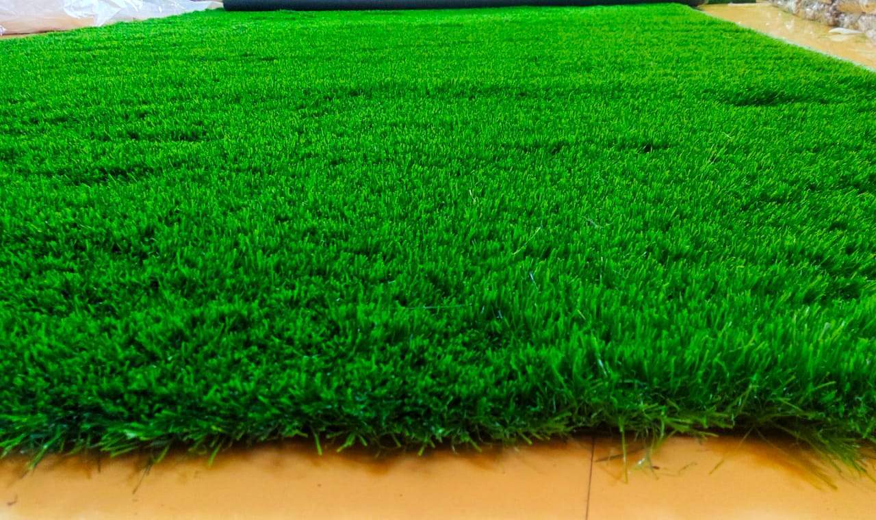 50mm High Density High Detex Ultra Soft and Lushy Premium Artificial Turf Mat / Grass Carpet Mat - (6.5ft x 1ft)