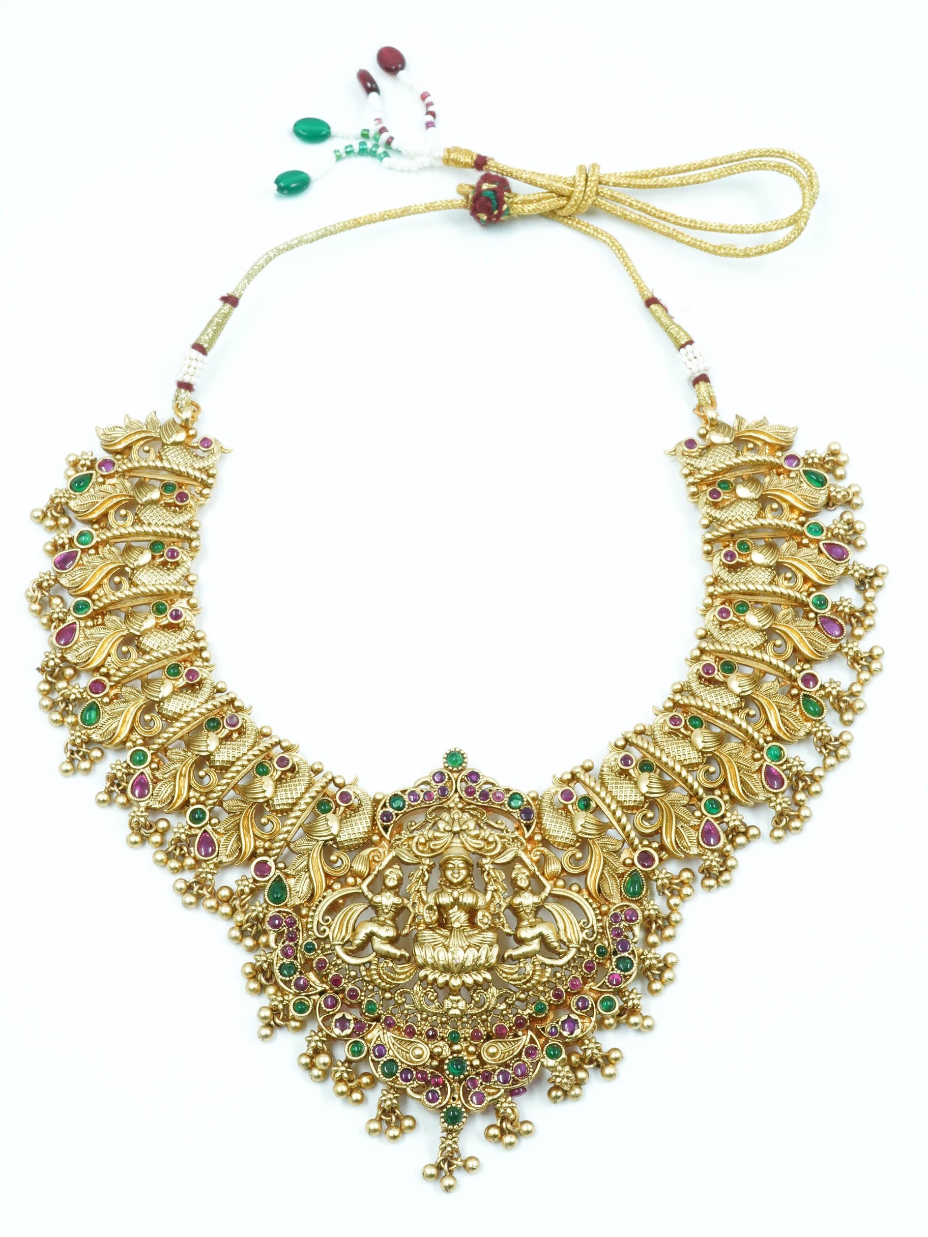 Antique Finish Best seller multicolor Short Necklace Set 12054N