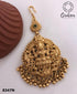 Antique Gold Finish Hair Accessory Damini/Tikka Bridal Wear 8347N-Mang Tikka-Griiham-Griiham