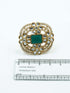Antique Gold Plated Adjustable Size Designer Finger ring with Stones 10908N