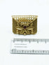 Antique Gold Plated Adjustable Size Designer Finger ring with Stones 11071N