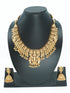 Antique Premium Gold Finish Laxmi pattern Necklace Set 11302N