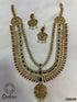Antique finish 1st premium quality Ruby haram/Long necklace set 12063N