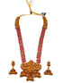 Antique finish 1st premium quality Ruby haram/Long necklace set 4978N-Necklace Set-Kanakam-Griiham