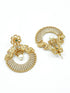 Antique gold finish cz/zercon hanging/ Earring/jhumka 10431N
