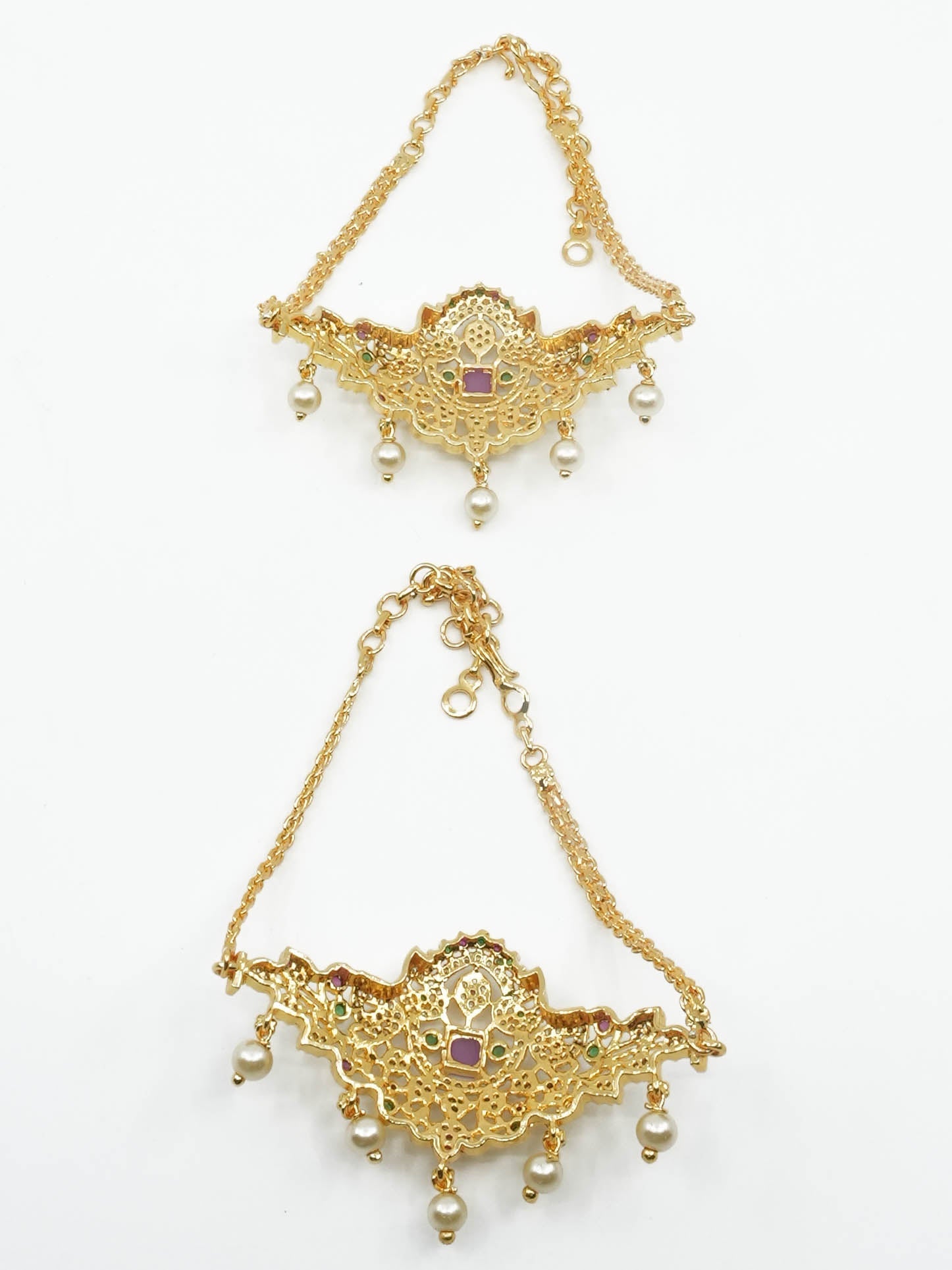 CZ Arm band/Vanki gold finish 5653N Single and pair available