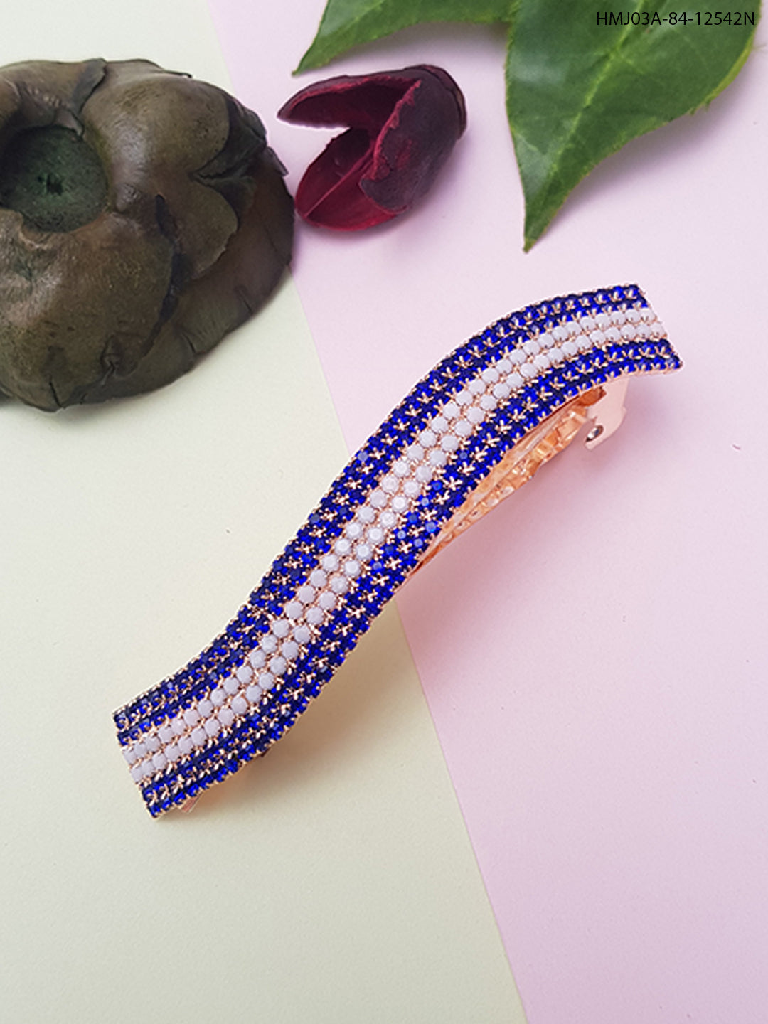 Designer Hair Clips with CZ stones 12542N