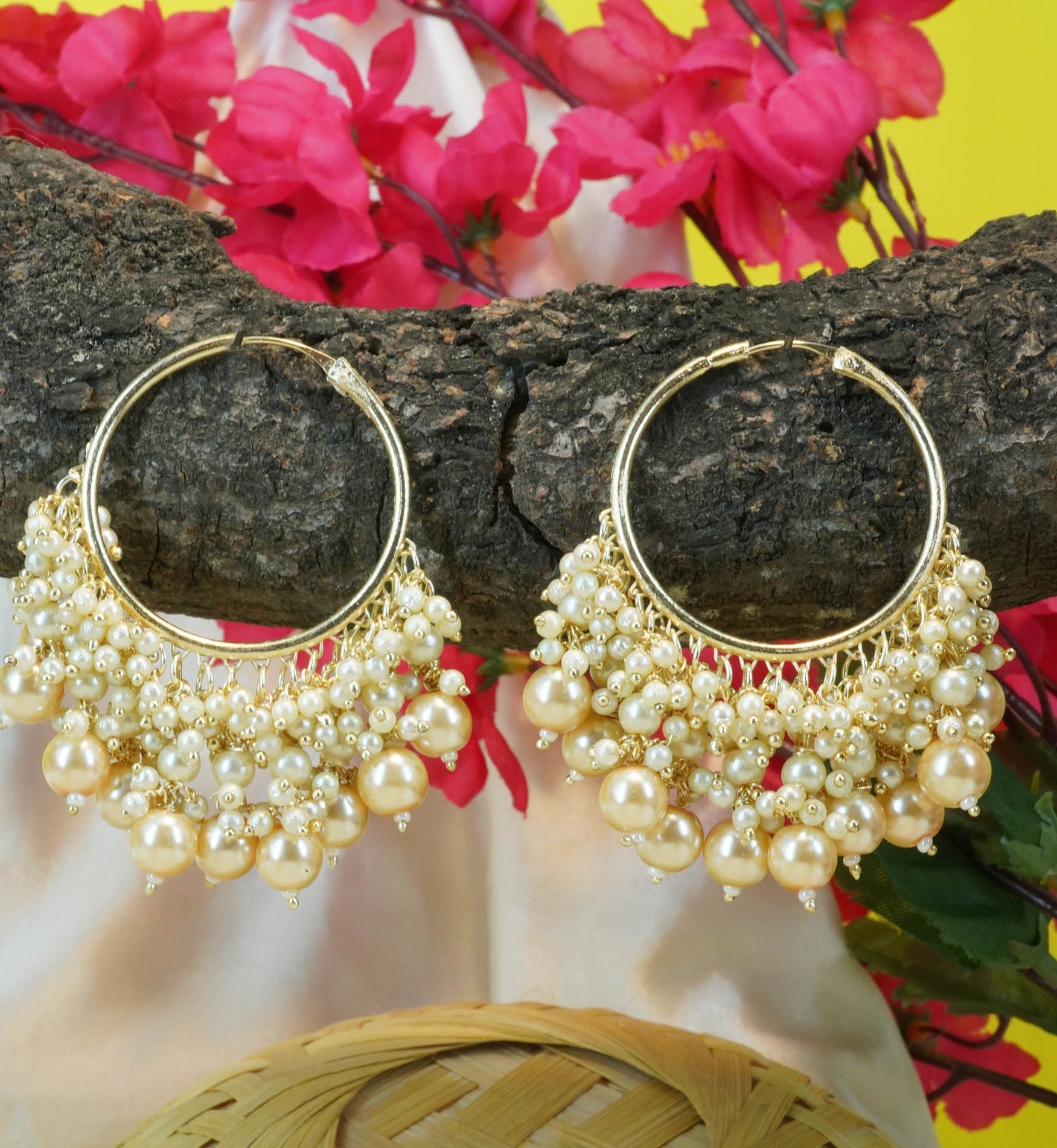 Oxidised Stone Earrings for Saree and Lehenga - Beatnik