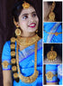 Exclusive Limited Designs Antique Gold Finish Full Bridal Set Lakshmi Combo Free express delivery NSN07-1450-2649N