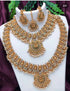 Exclusive Premium Gold finish Laxmi necklace multicolor tones Combo set 9561N