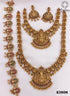 Exclusive Premium Gold finish necklace Combo set Bridal set 8390N-Necklace Set-Kanakam-Griiham
