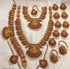 Exclusive Premium Gold finish necklace Combo set Bridal set 8546N-Necklace Set-Kanakam-Griiham