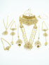 Fancy Dulhan set Gold Polish Bridal jewelry Set combo 11192N