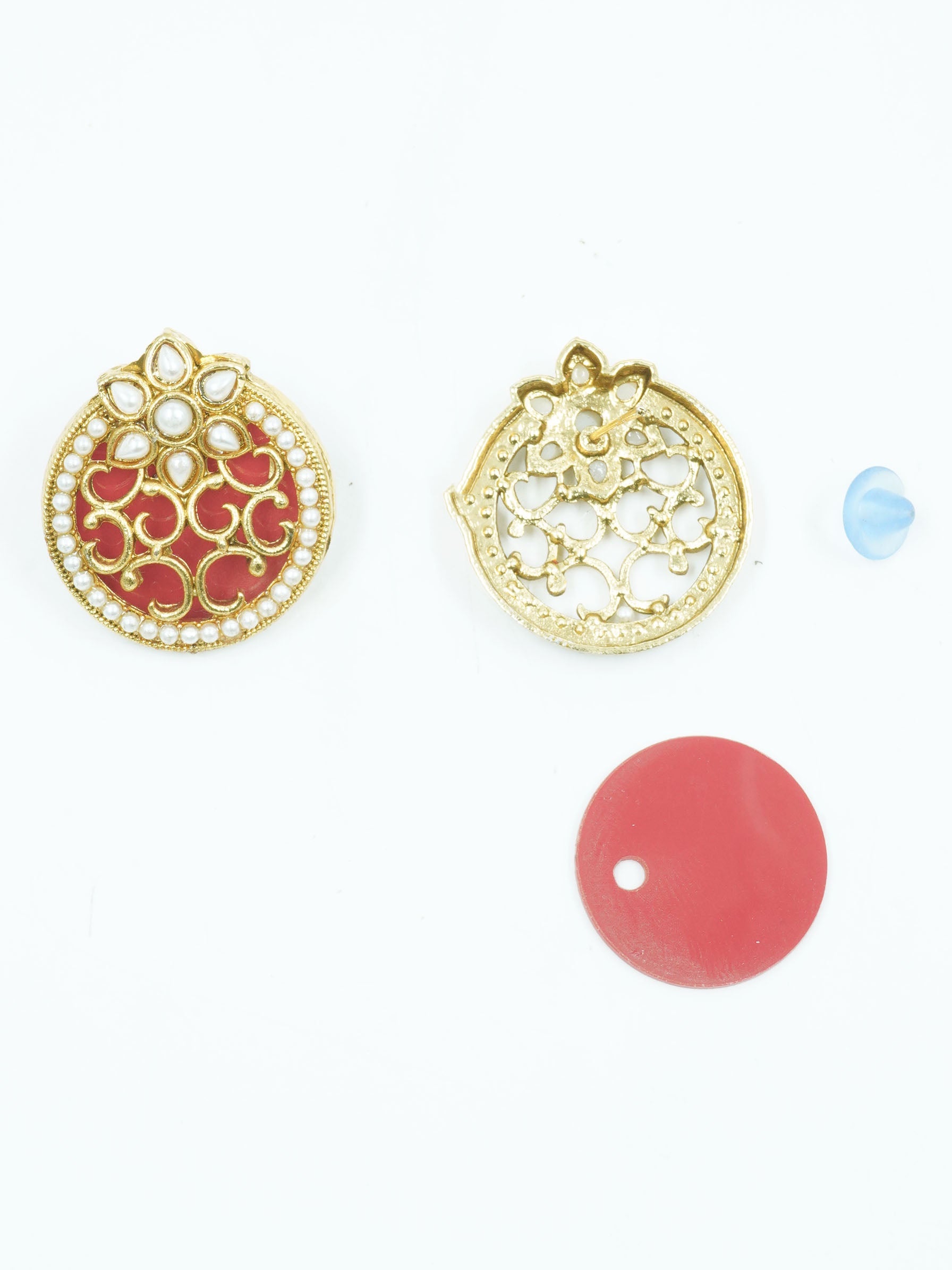 Fancy Gold Plated Pearl/Stone Studded Cute Jhumka / earrings 11787N