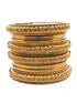 Fancy Mehendi Gold Plated Bangles Set of 12 bangles 11425K