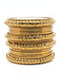 Fancy Mehendi Gold Plated Bangles Set of 12 bangles 11431K