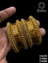 Fancy Mehendi Gold Plated Bangles Set of 12 bangles 11437K