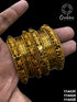 Fancy Mehendi Gold Plated Bangles Set of 12 bangles 11443K