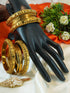 Fancy Mehendi Gold Plated Bangles Set of 12 bangles 11467K