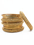 Fancy Mehendi Gold Plated Bangles Set of 12 bangles 11482K