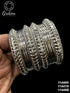 Fancy Silver Plated Bangles Set of 12 bangles 11446K