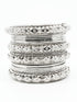 Fancy Silver Plated Bangles Set of 12 bangles 11458K