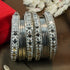 Fancy Silver Plated Bangles Set of 12 bangles 11464K