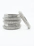 Fancy Silver Plated Bangles Set of 12 bangles 11485K