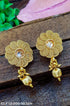 Gold Finish Earring/jhumka with White Stones ELF12-200-3532N