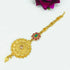 Gold Finish Hair Accessory Damini/Tikka Bridal Wear 10798N