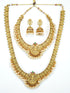 Gold Finish Necklace Combo Set with Artificial Stones 10152N