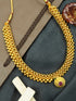 Gold Finish Short necklace Maharastra Thusi 11006N